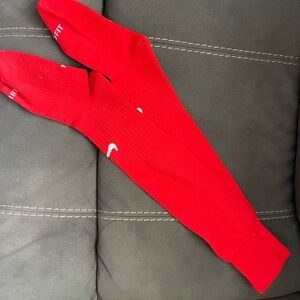 Nike Men's Bright Red Athletic Socks